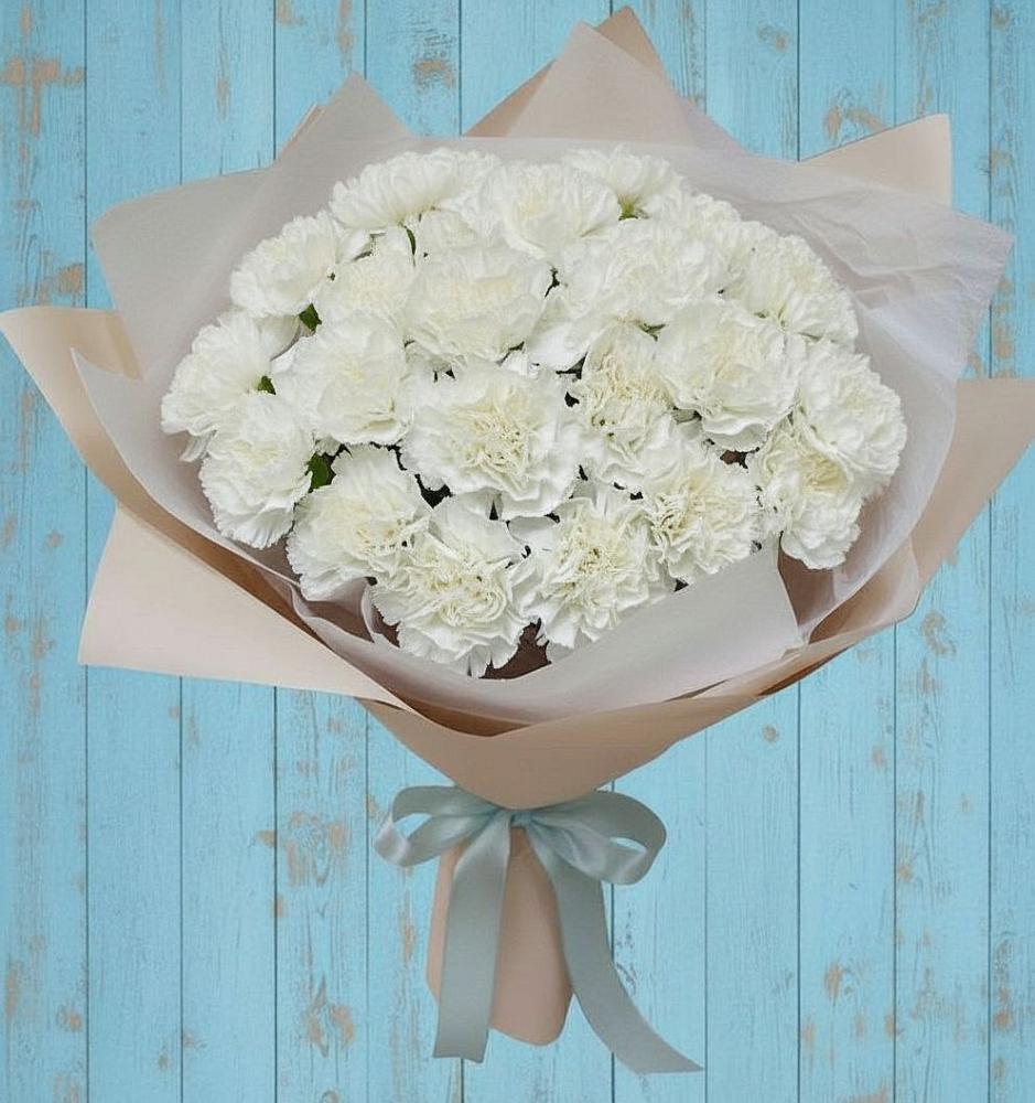 Букет цветов из: Гвоздики в Яблочном