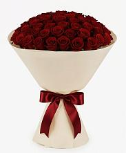 Букет 101 Бордовая роза Блэк Бакарра #REPLACE_PRED# Яблочном