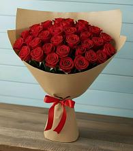 Букет Красные розы Милано #REPLACE_PRED# Яблочном