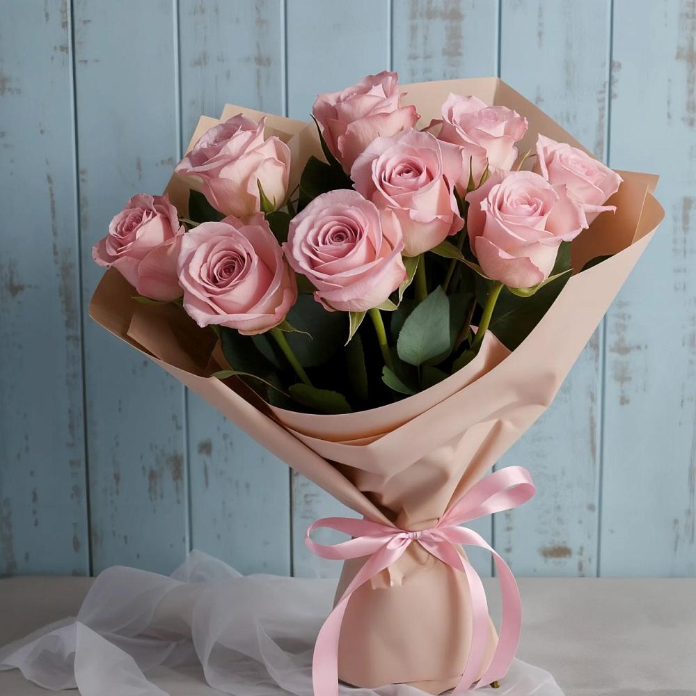 Букет цветов из: Розы в Яблочном