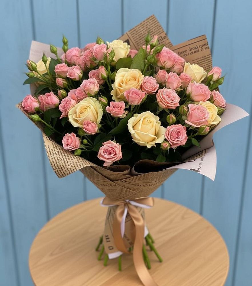 Букет цветов из: Розы в Яблочном