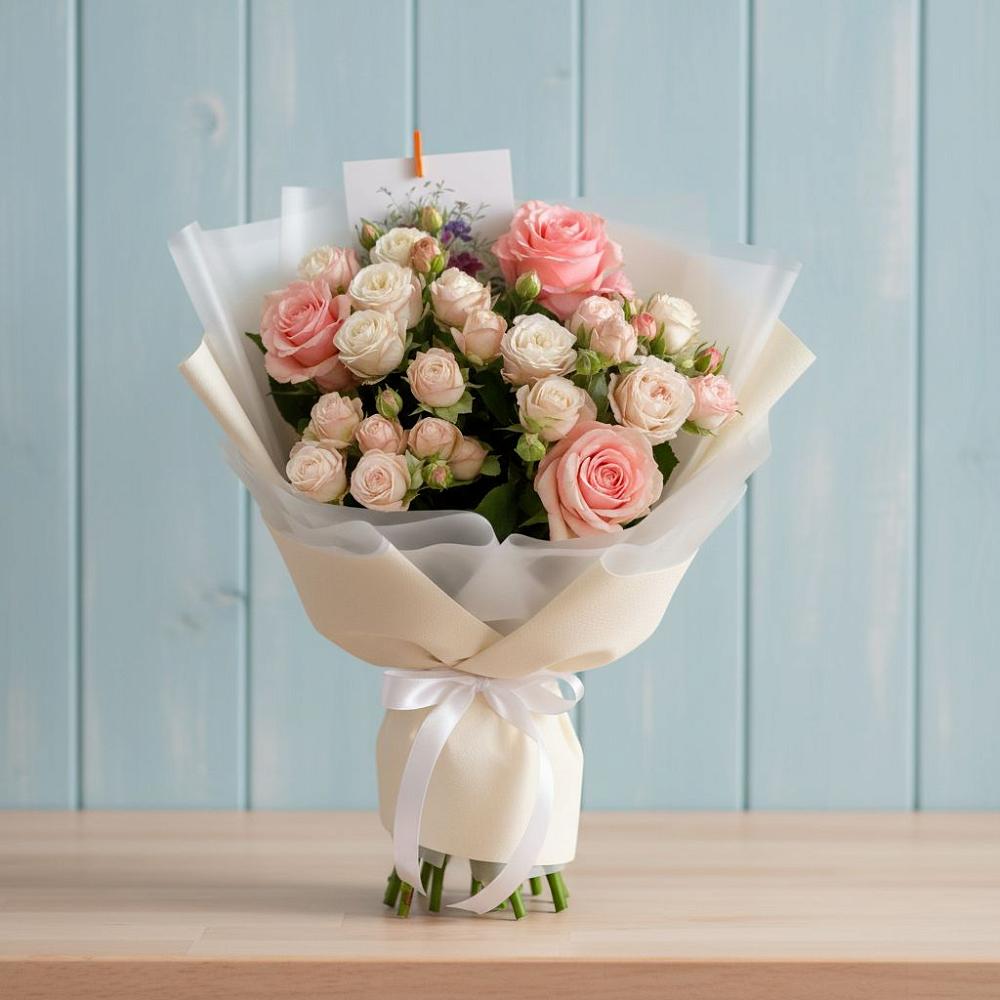 Букет цветов из: Розы в Яблочном