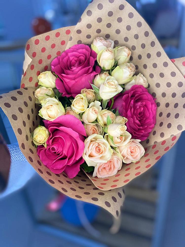 Букет цветов из: Розы в Яблочном