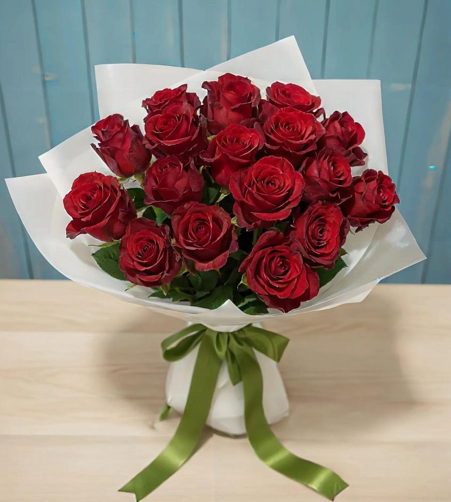 Букет Красные розы в Яблочном