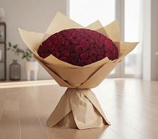 Букет 101 Красная роза в Яблочном