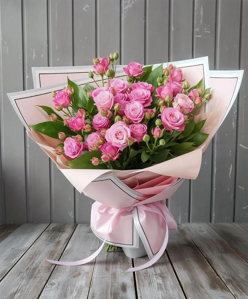 Букет Розовый кустик в Яблочном