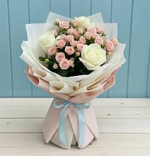 Букет цветов из:  Розы в Яблочном