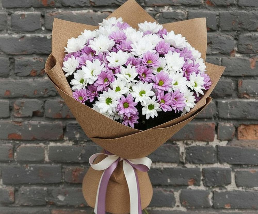 Букет цветов из: Хризантемы в Яблочном