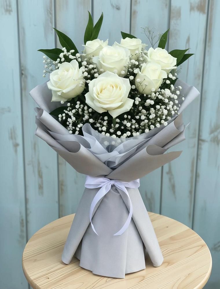 Букет цветов из: Розы в Яблочном