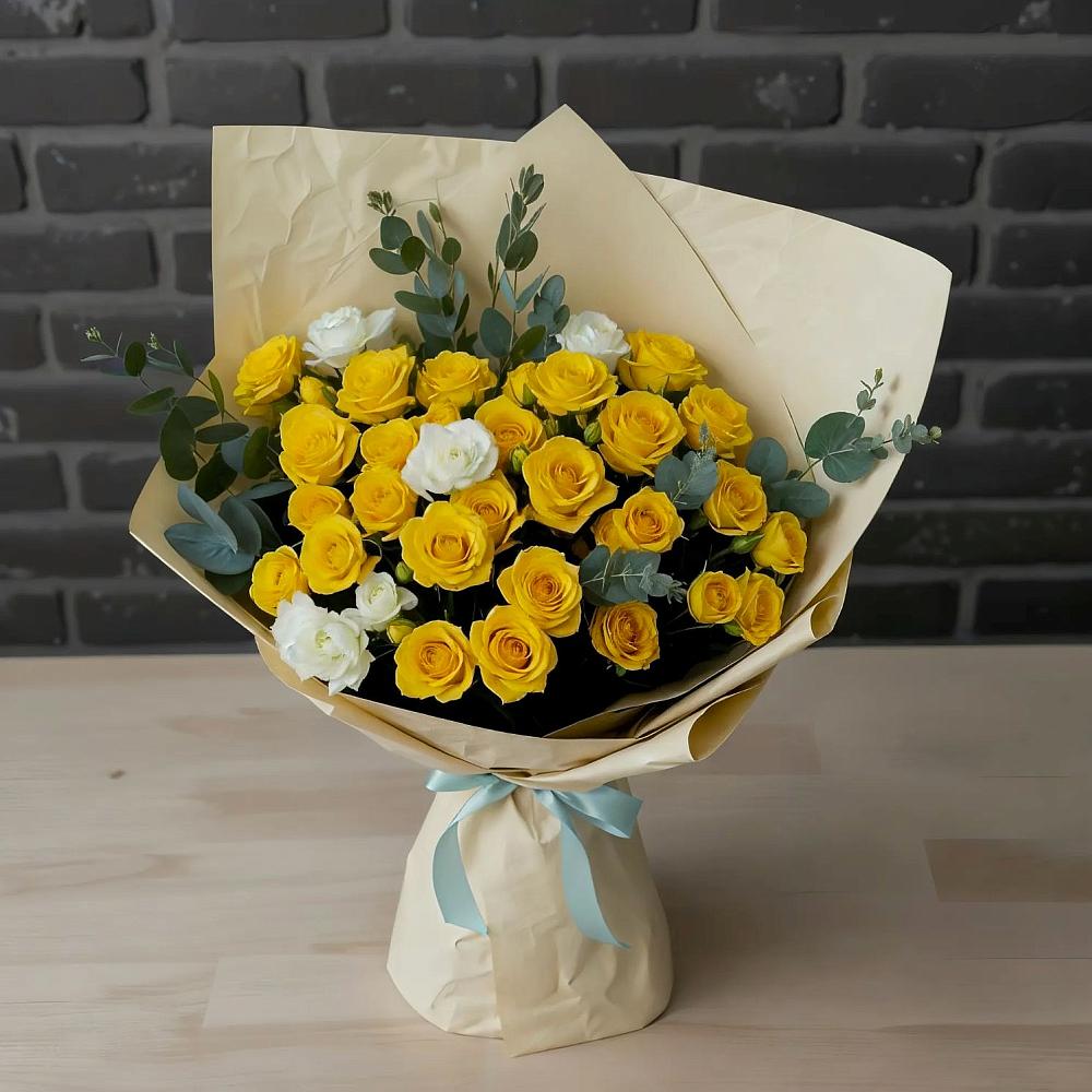 Букет цветов из: Розы в Яблочном