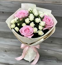 Букет цветов из:  Розы #REPLACE_PRED# Яблочном