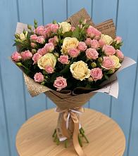 Букет цветов из:  Розы в Яблочном