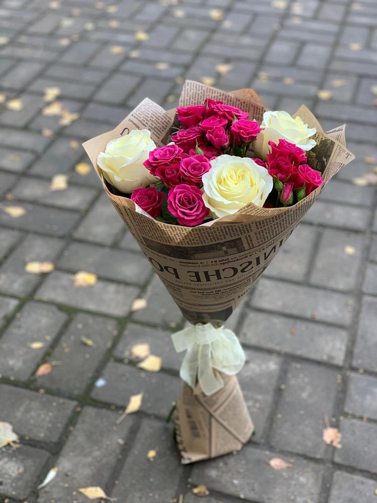 Букет цветов из: Розы в Яблочном