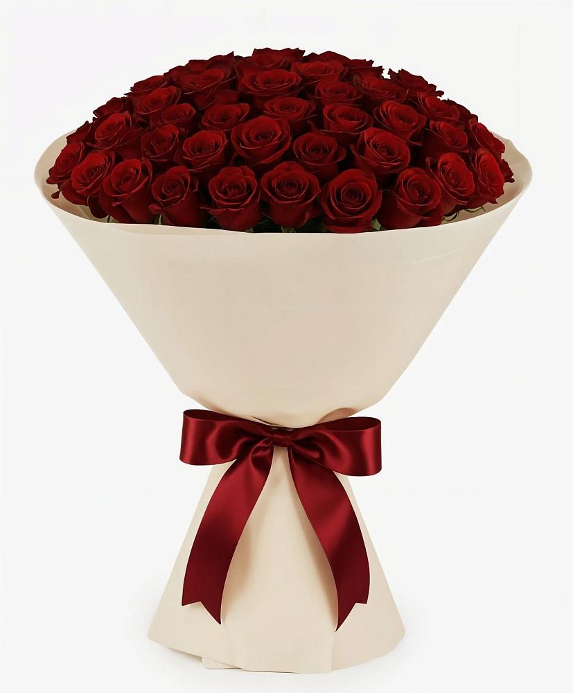 Букет 101 Бордовая роза Блэк Бакарра в Яблочном